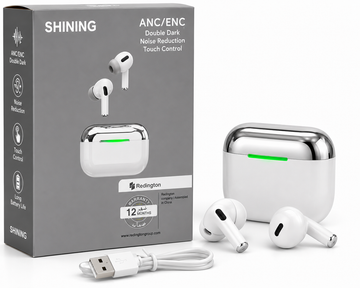 Shining ANC/ENC Wireless Bluetooth Earbuds – Touch Control, HD Stereo Sound & Long Battery Life