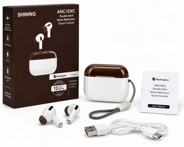 Shining ANC/ENC Wireless Bluetooth Earbuds – HD Stereo Sound, Touch Control & Long Battery Life
