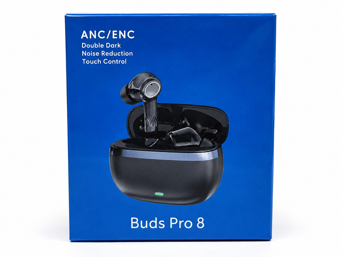 Buds Pro 8 ANC/ENC Wireless Bluetooth Earbuds – HD Stereo Sound, Touch Control & Noise Cancellation