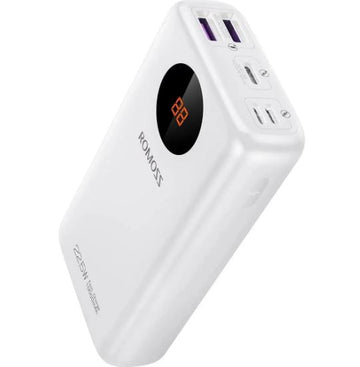 ROMOSS 20000mAh Fast Charging Power Bank – Dual USB Output, Digital LED Display, Portable Battery Pack