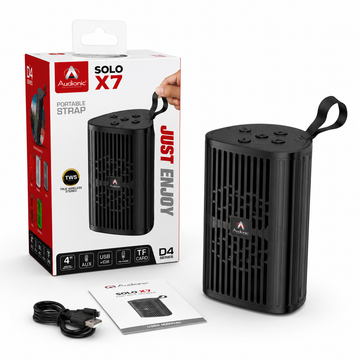 Audionic SOLO X7 Portable Bluetooth Speaker – Wireless Speaker with TWS, FM Radio, USB, TF Card & AUX