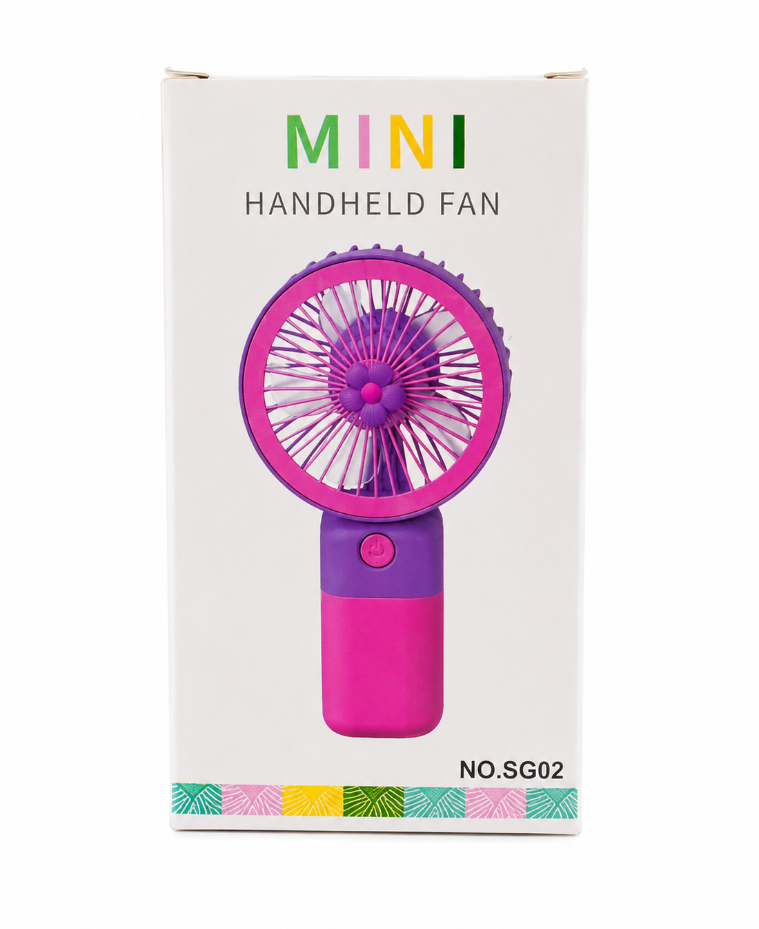 Mini Portable Rechargeable Handheld Fan USB Cooling Fan 3-Speed Personal Fan - SG02