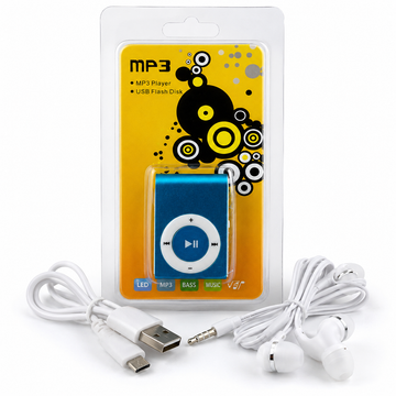 Mini USB MP3 Music Player with Earphones & Charging Cable | Portable Digital MP3 Player