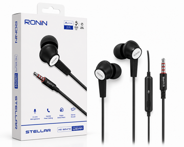 RONIN Stellar R-29 Wired Earphones | 3.5mm Stereo Handsfree with HD Sound & Microphone