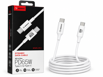 SIGMA PD-3 65W PD Fast Charging Type-C to Type-C Cable | USB-C Data Cable | 1 Meter