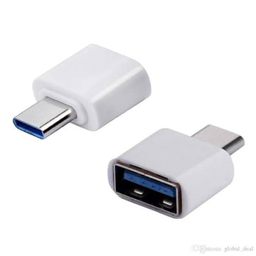 Type-C OTG Adapter Pack of 10 | USB Female to USB Type-C Male OTG Connectors Bulk Pack